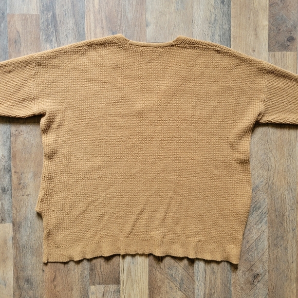 Madewell Waffle Knit Tan Sweater Size Medium - Picture 3 of 5
